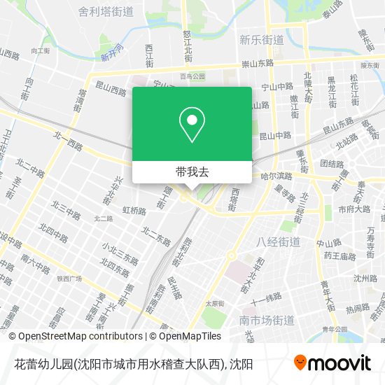 花蕾幼儿园(沈阳市城市用水稽查大队西)地图