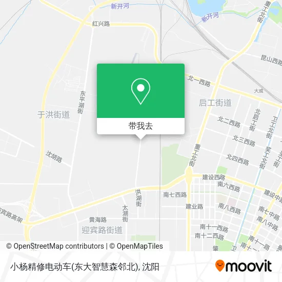 小杨精修电动车(东大智慧森邻北)地图