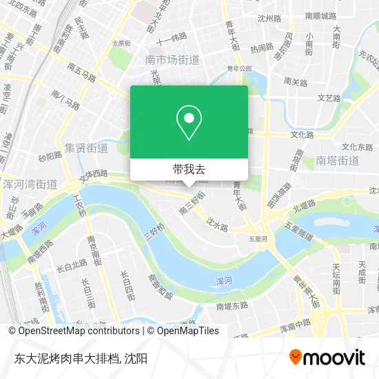 东大泥烤肉串大排档地图