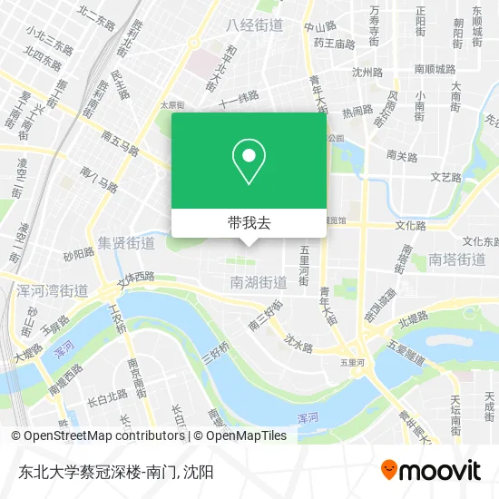 东北大学蔡冠深楼-南门地图