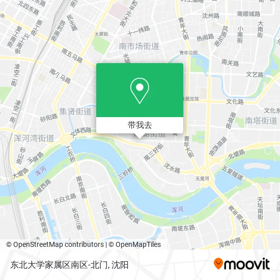 东北大学家属区南区-北门地图