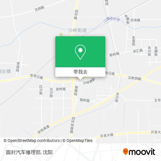 圆封汽车修理部地图