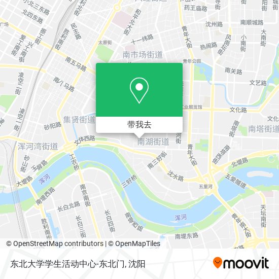 东北大学学生活动中心-东北门地图