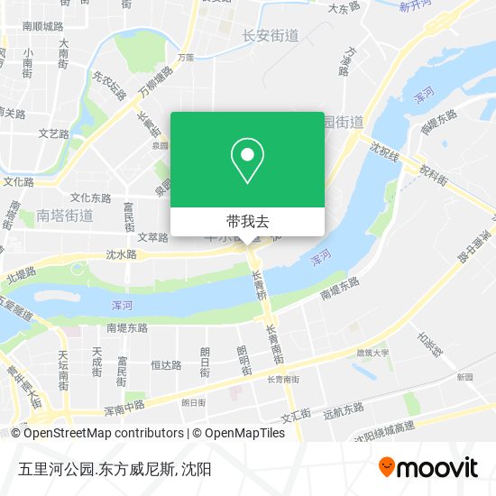 五里河公园.东方威尼斯地图