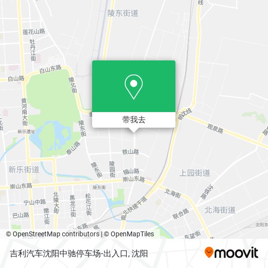 吉利汽车沈阳中驰停车场-出入口地图