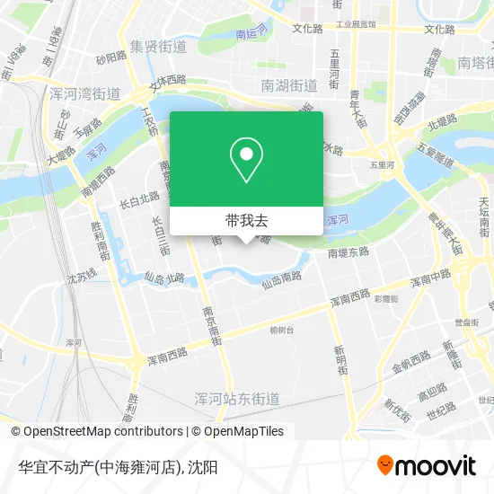 华宜不动产(中海雍河店)地图