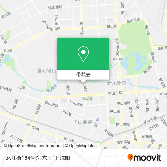 怒江街184号院-东三门地图