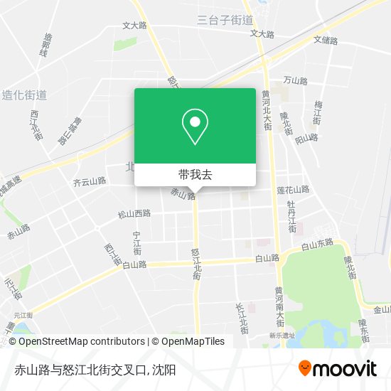 赤山路与怒江北街交叉口地图