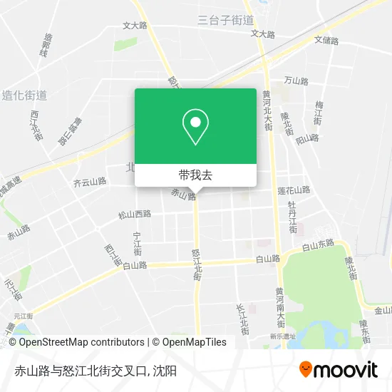 赤山路与怒江北街交叉口地图
