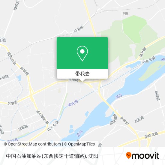 中国石油加油站(东西快速干道辅路)地图