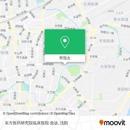东方医药研究院临床医院-急诊地图