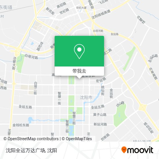 沈阳全运万达广场地图