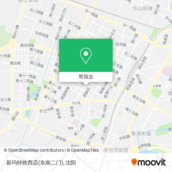 新玛特铁西店(东南二门)地图