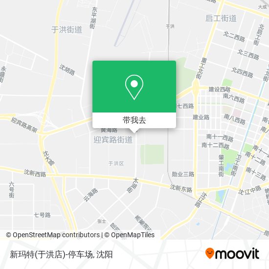 新玛特(于洪店)-停车场地图