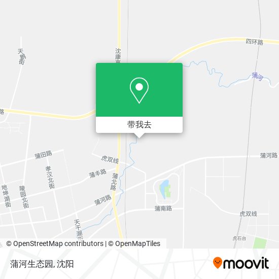 蒲河生态园地图