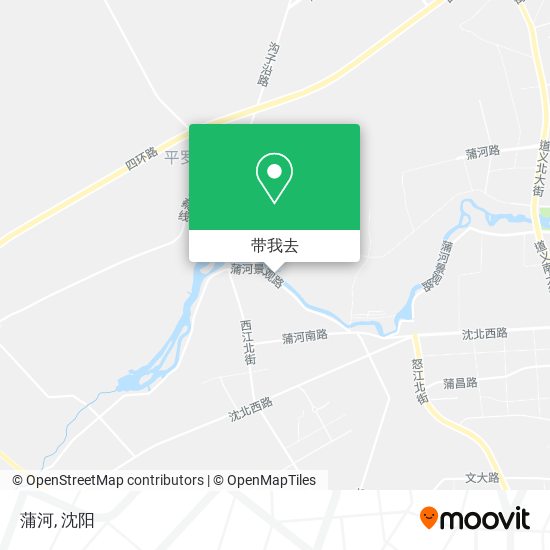 蒲河地图