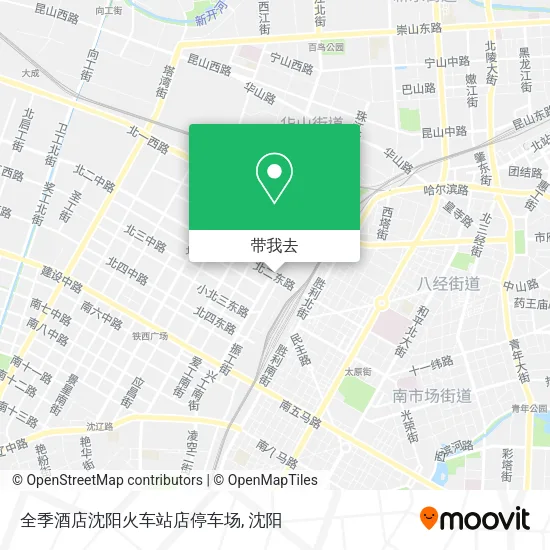 全季酒店沈阳火车站店停车场地图
