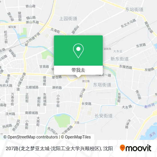 207路(龙之梦亚太城-沈阳工业大学兴顺校区)地图