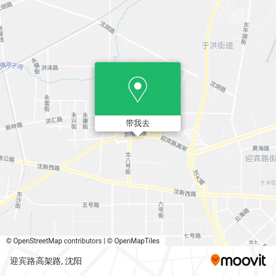 迎宾路高架路地图