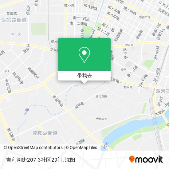 吉利湖街207-3社区29门地图
