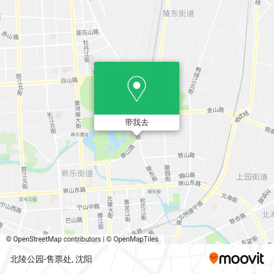 北陵公园-售票处地图