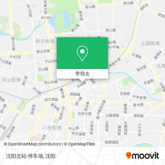 沈阳北站-停车场地图