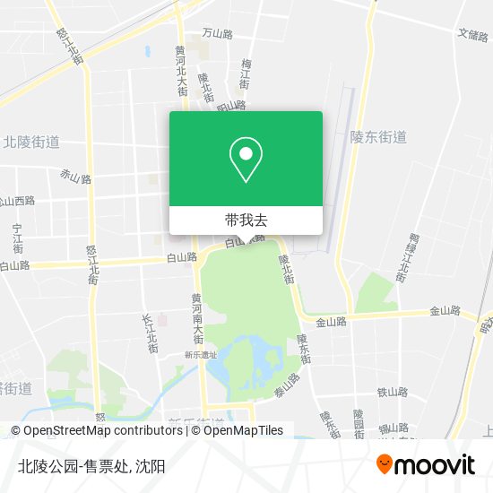 北陵公园-售票处地图