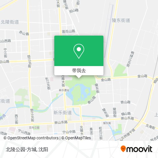 北陵公园-方城地图