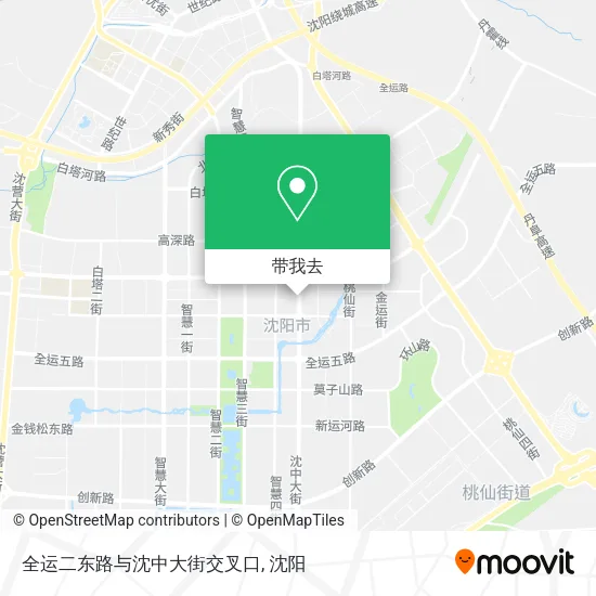全运二东路与沈中大街交叉口地图