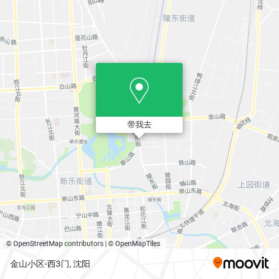 金山小区-西3门地图