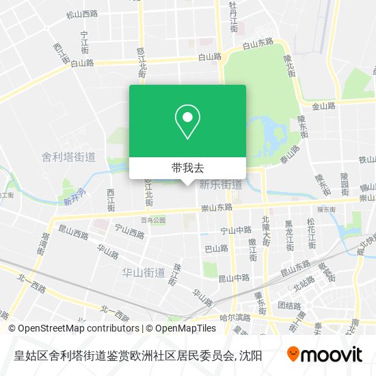 皇姑区舍利塔街道鉴赏欧洲社区居民委员会地图