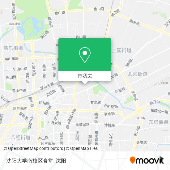 沈阳大学南校区食堂地图