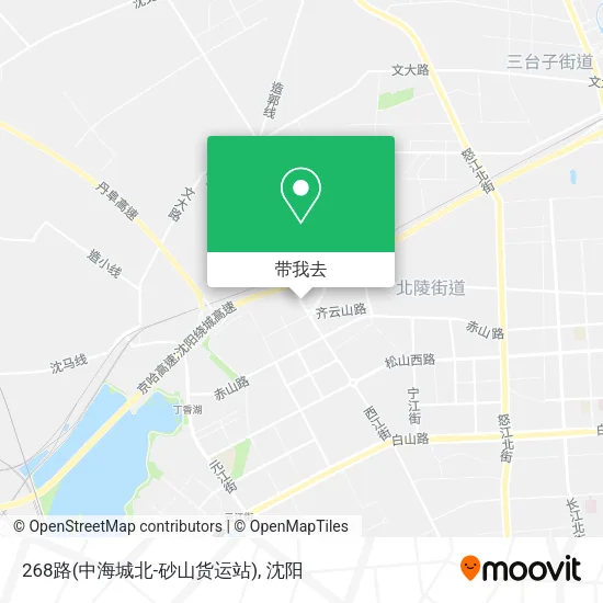 268路(中海城北-砂山货运站)地图