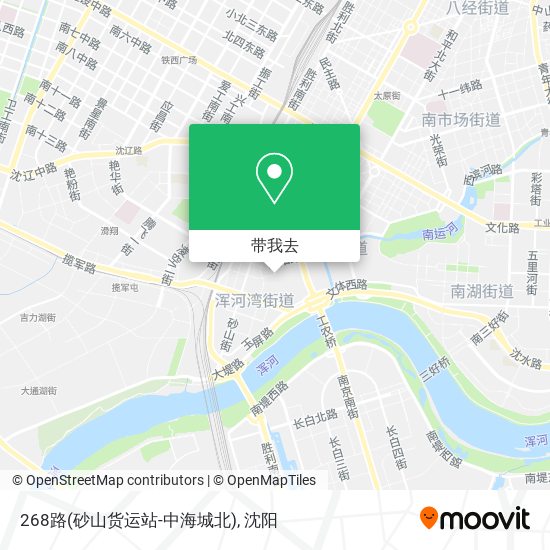 268路(砂山货运站-中海城北)地图