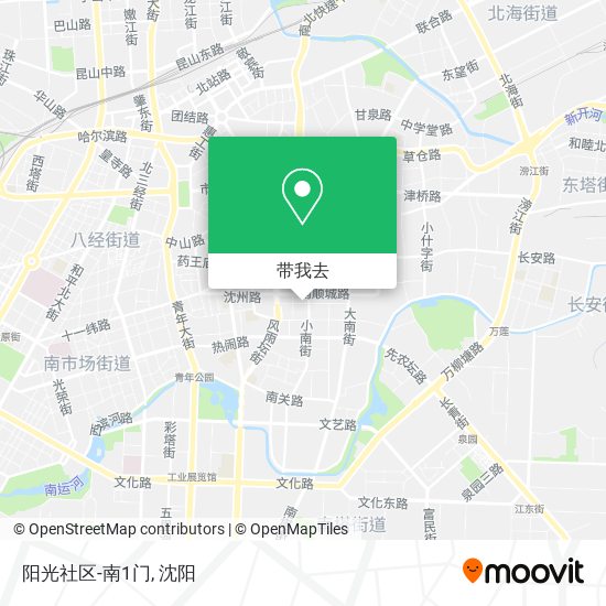 阳光社区-南1门地图