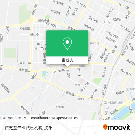 苗芝堂专业祛痘机构地图