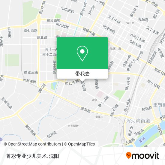 菁彩专业少儿美术地图