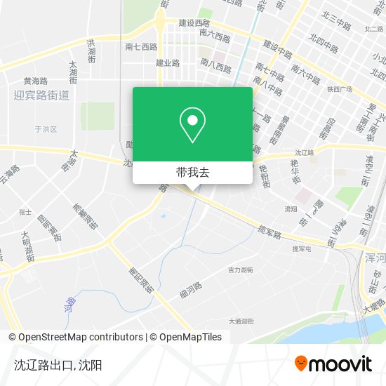 沈辽路出口地图