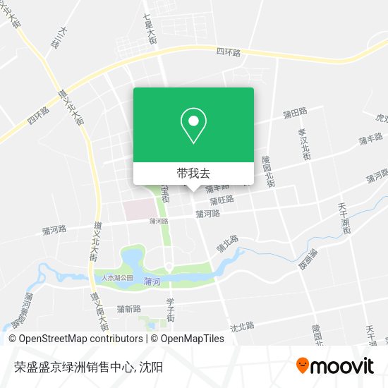 荣盛盛京绿洲销售中心地图
