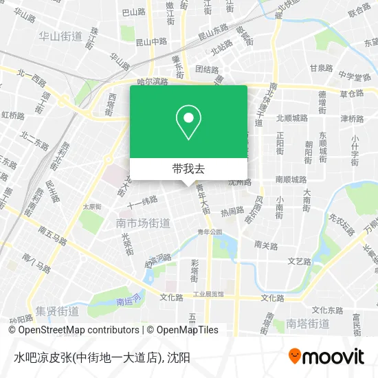 水吧凉皮张(中街地一大道店)地图