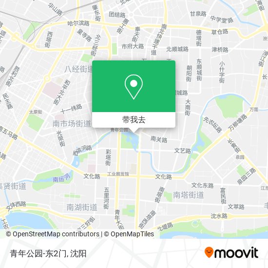 青年公园-东2门地图