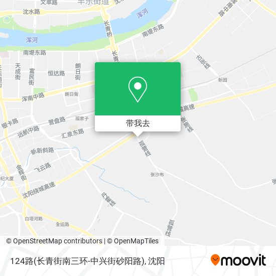 124路(长青街南三环-中兴街砂阳路)地图