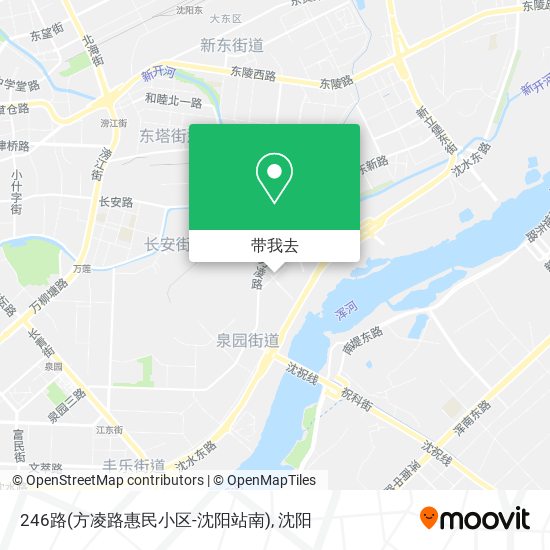 246路(方凌路惠民小区-沈阳站南)地图
