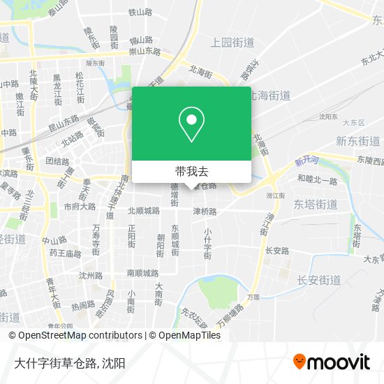 大什字街草仓路地图
