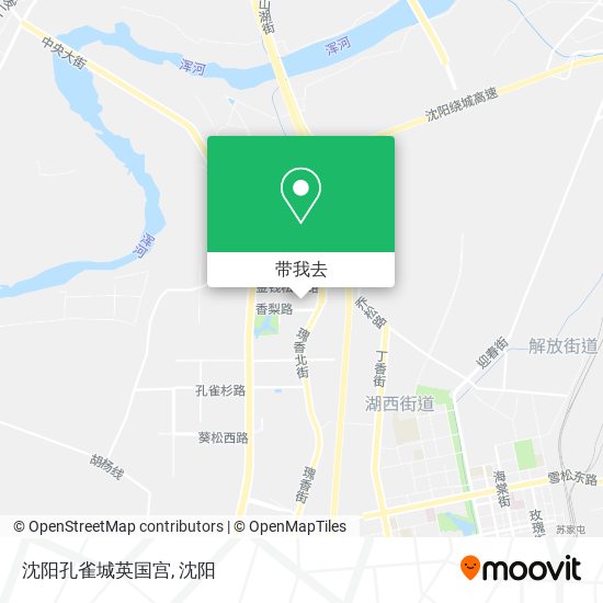 沈阳孔雀城英国宫地图