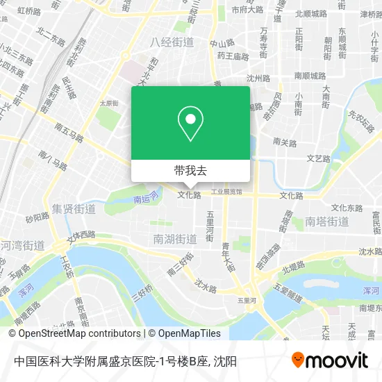 中国医科大学附属盛京医院-1号楼B座地图