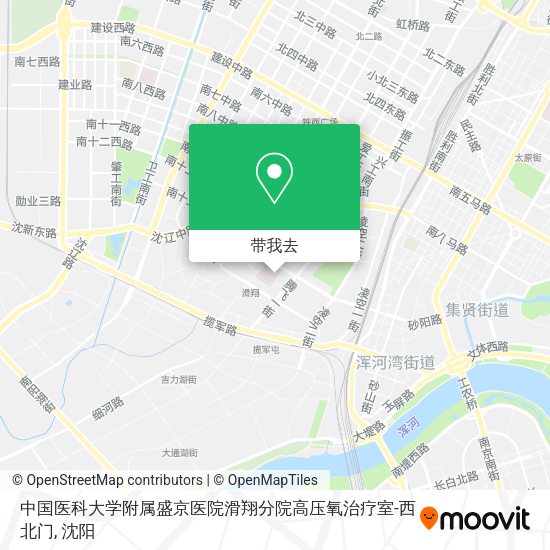 中国医科大学附属盛京医院滑翔分院高压氧治疗室-西北门地图