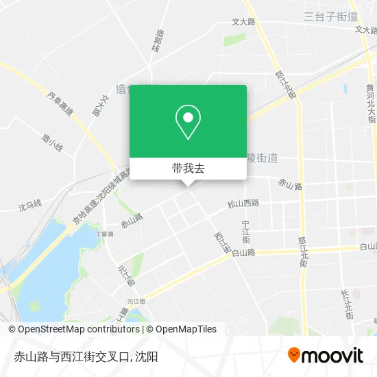 赤山路与西江街交叉口地图