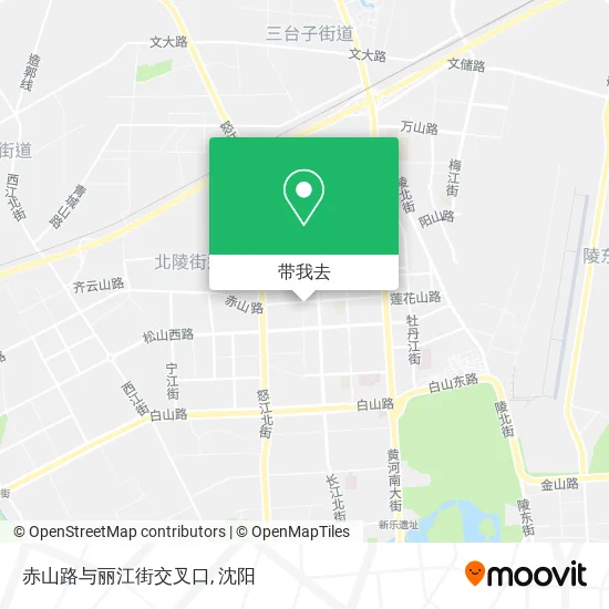 赤山路与丽江街交叉口地图