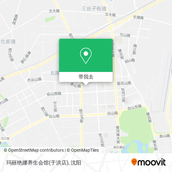 玛丽艳娜养生会馆(于洪店)地图